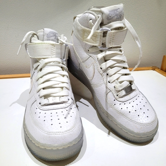 Nike AF1 Hightops,  clear tone sole - Picture 1 of 15